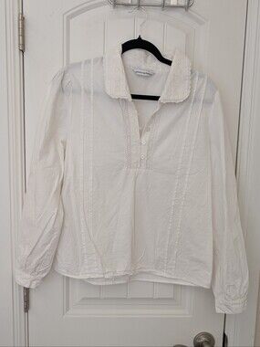 Atmosphere White Eyelet Cotton Blouse